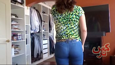 My stepson gets too excited while caressing my ass and cums in my pussy